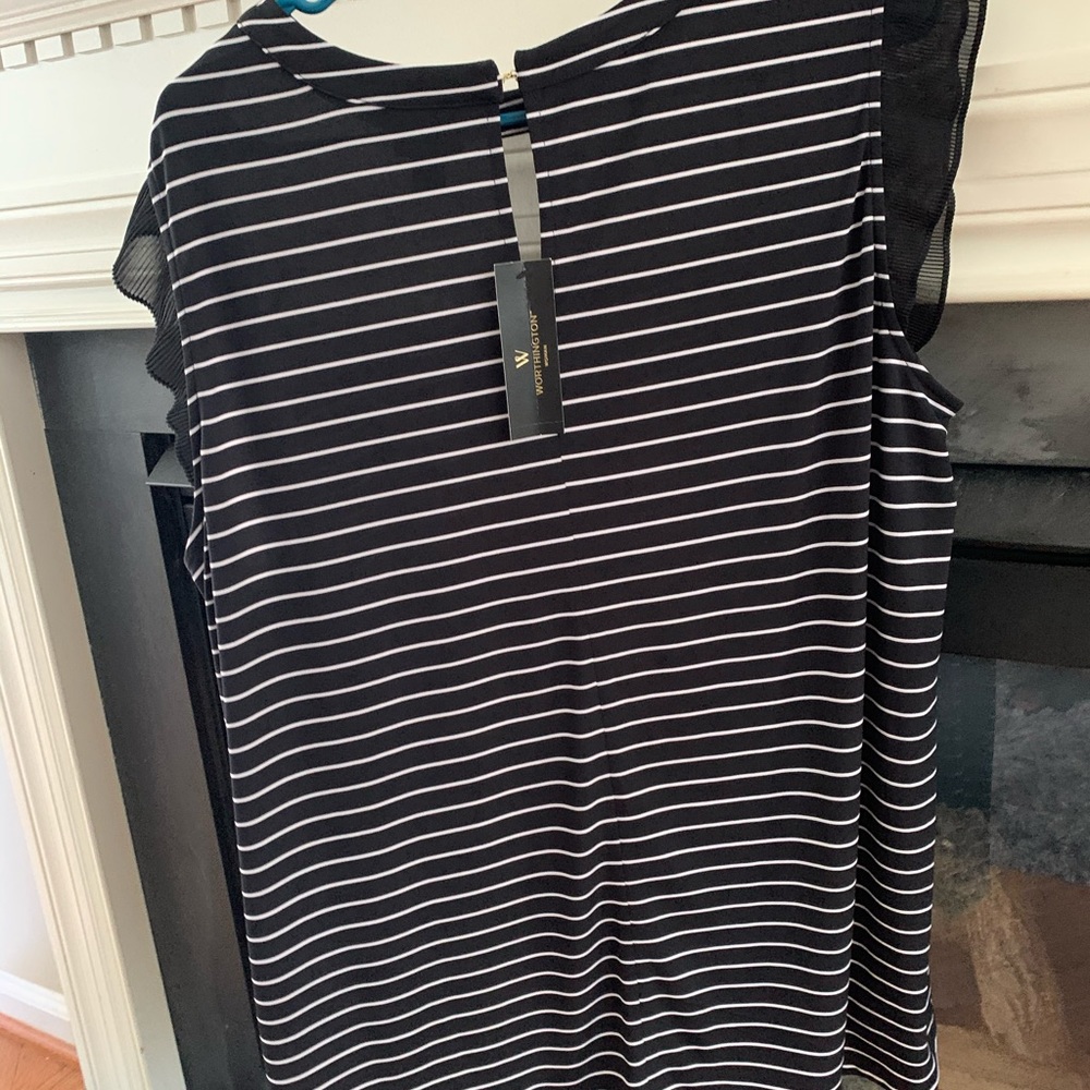Worthington Striped Blouse